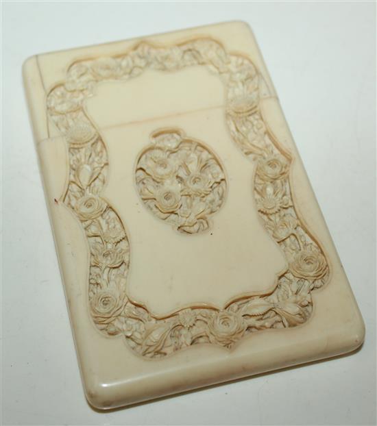 Canton ivory card case